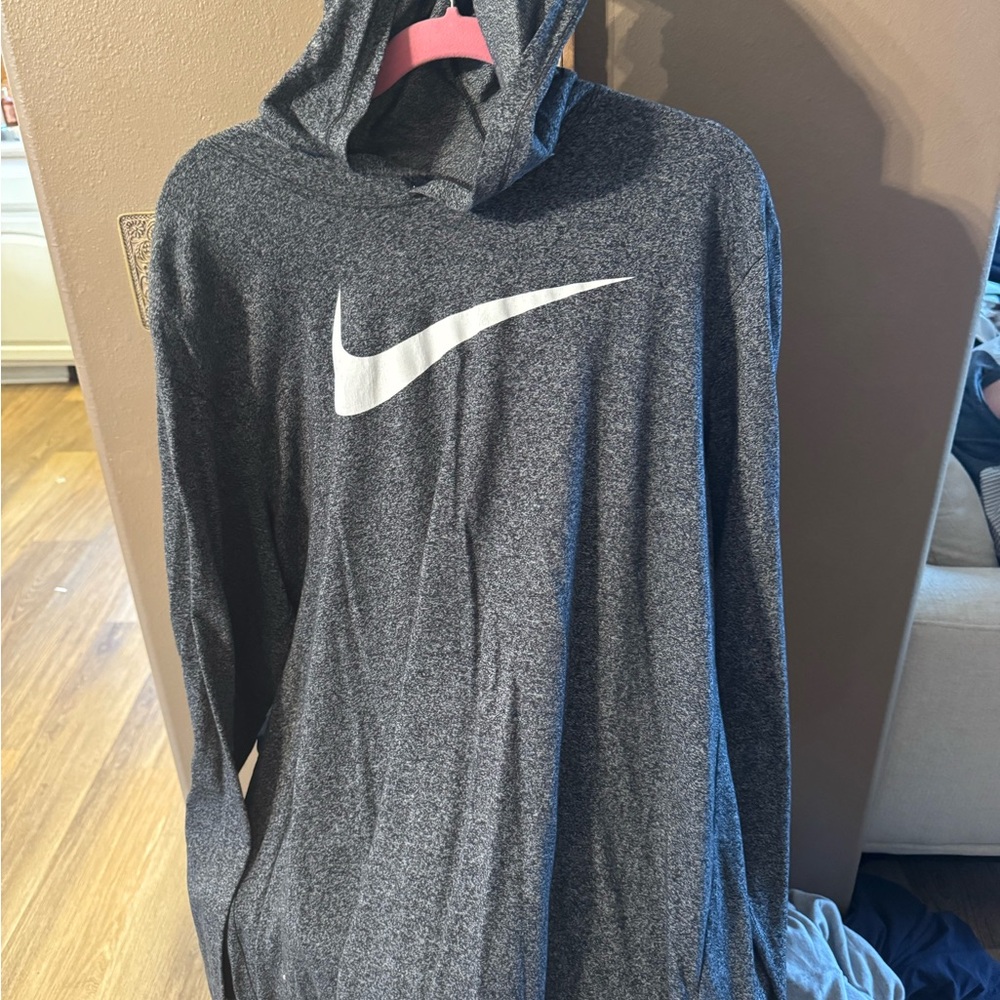 Nike Gray Hoodie with Logo